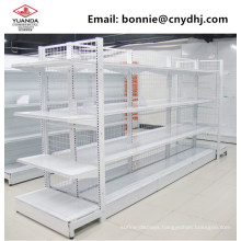 Industrial Metal Storage Wire Shelving White Supermarket Shelf